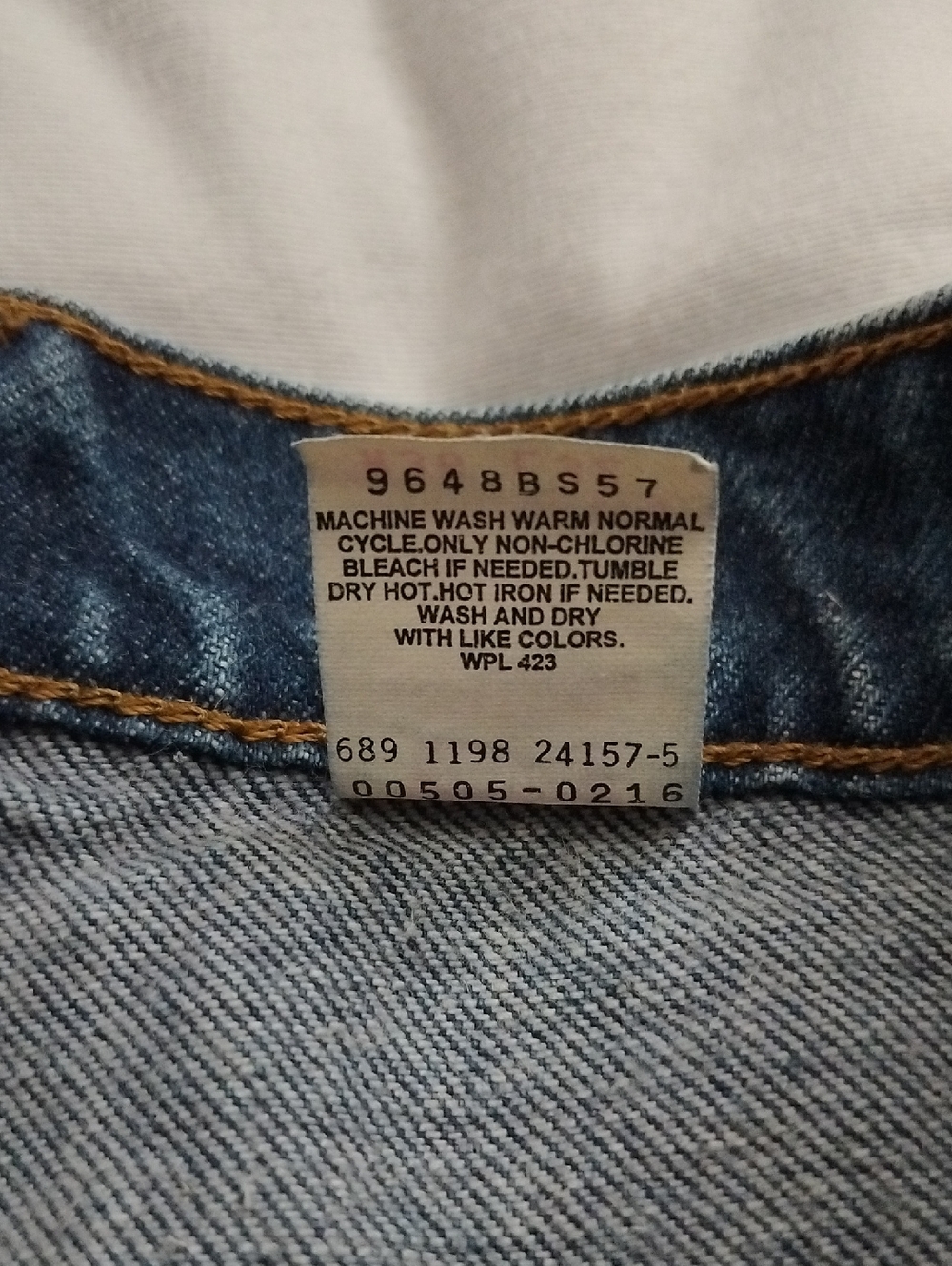 Levi’s 505 Regular Straight Fit Denim Jeans Red Tab Men’s 34x32 Fit (VTG 36x32) - Picture 15 of 17